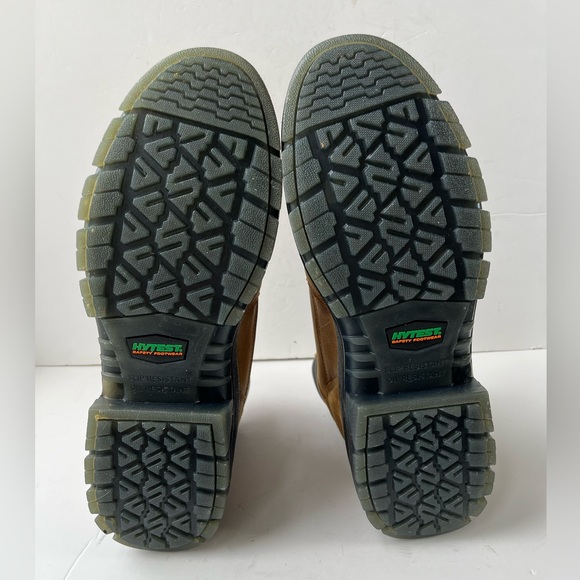 HYTEST Men's 6" Admiral Waterproof Steel Toe Work Boot Tan - K43501 size 15 - Picture 7 of 10